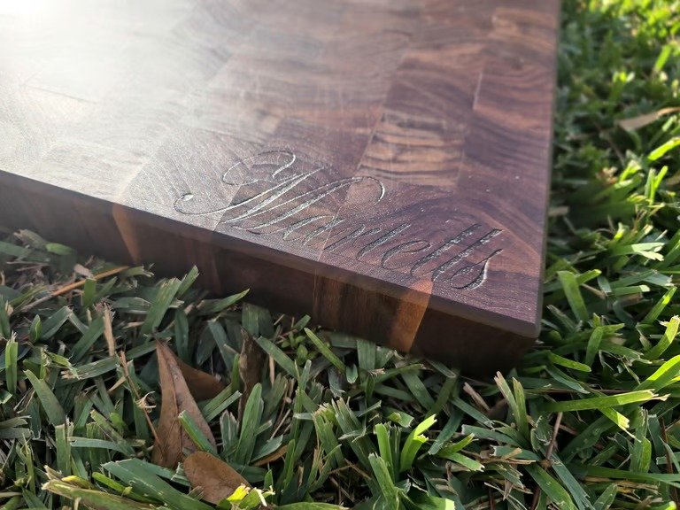 Walnut End Grain Cutting Board | Handmade Butcher Block | Meat & Cheese Board